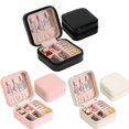 thumbnail image 1 of MesaSe Travel Jewelry Box Organizer Display Storage Case for Necklace Earrings Rings  Small Jewelry Holder Gift Case for Women  Compact and Portable Pendant Jewelry Case, 1 of 7