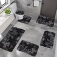 thumbnail image 1 of Bathroom Rug Set 6 Piece | Plush Toilet Mats & Bath Mats | Non Slip Water Absorbent Washable Rugs for Bathroom Floor | Whole Room Set for Home, 1 of 6
