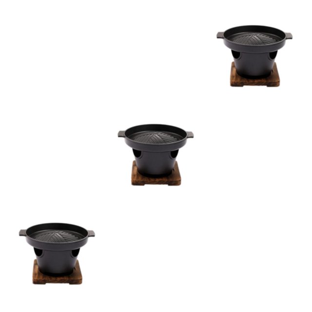 Thinsony BBQ Grill One Person Alcohol Stove Furnace Triangular Tools Lightweight Small 3Set