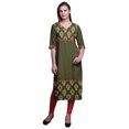 thumbnail image 1 of Bimba Printed Straight Kurtis For Women Panel Kurta Summer Tunic, 1 of 5