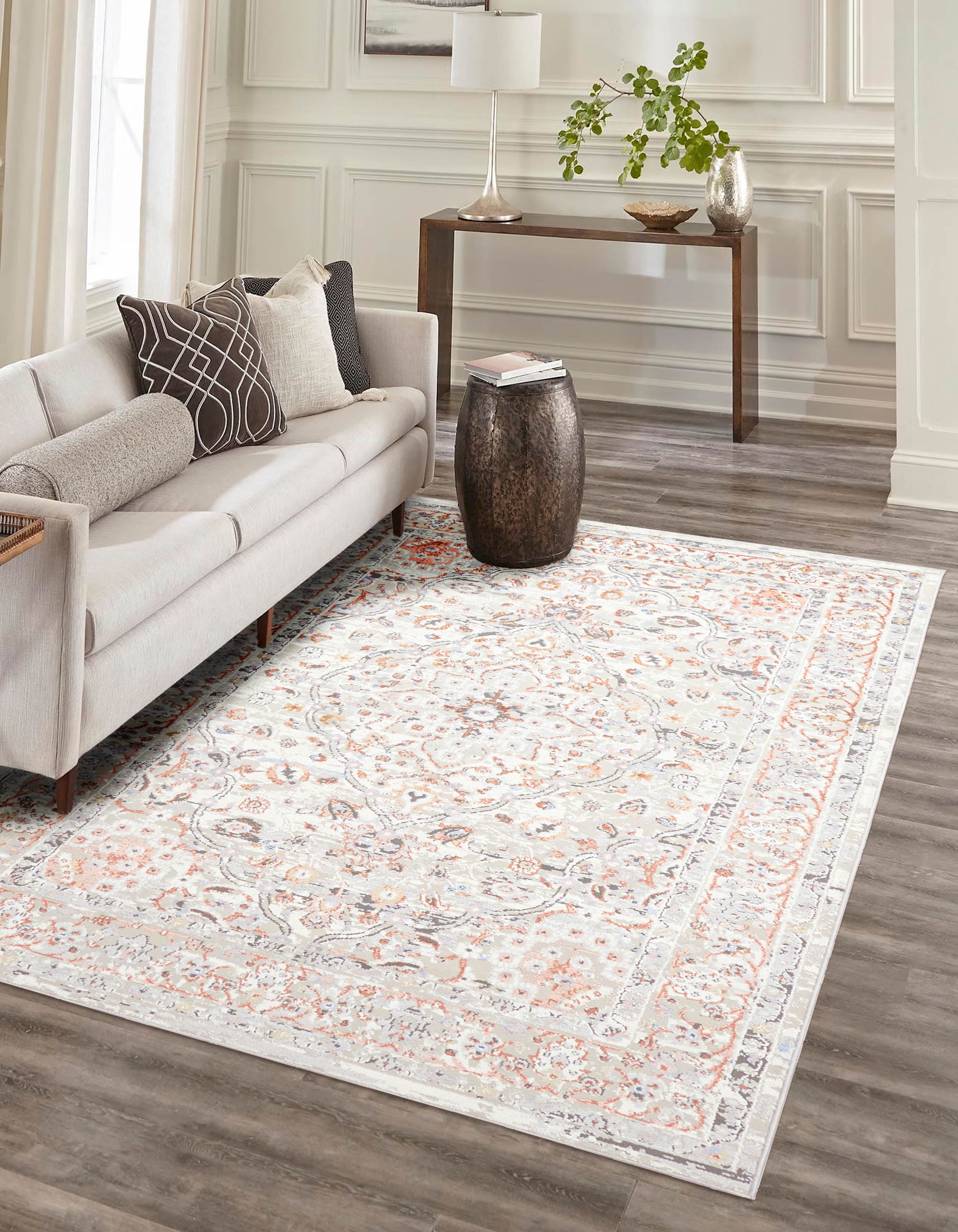 ECARPET Efes Traditional Area Rug for Living Room, Bedroom, Dining Entrance, Hallway and More
