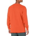 thumbnail image 4 of Dickies T-Shirt à Manches Longues pour Homme, Col Ras du Cou, Poids Lourd, 3X, Orange, 4 of 5