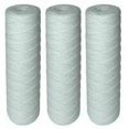 thumbnail image 1 of 25 Micron Sediment Removal for Water Filtration, 1-Year Durability 3-Pack Universal 10" Wound Filter Cartridges, 1 of 5