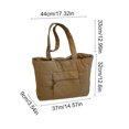 thumbnail image 3 of Fridja Clearance under 5$ Quilted Casual One Shoulder Computer Bag Large Capacity Tote Bag, 3 of 6