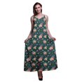 thumbnail image 1 of Bimba Rayon Floral Ladies Printed Backless Spaghetti Strap Long Maxi Evening Party Dress-XX-Large, 1 of 4