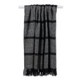 thumbnail image 2 of Design Imports CAMZ11474 Noir Rayures Homespun Couverture Jeter, 2 of 2