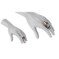 thumbnail image 3 of V For Vibes Wearable Vibrating Ring, Ring Vibrator Clio - Glossy Silver, 3 of 5