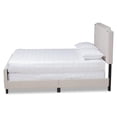 thumbnail image 2 of Baxton Studio Transitional Wood King Size Beige Button Tufted Panel Bed, 2 of 10