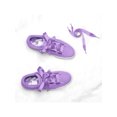 thumbnail image 4 of INSPIRE CHIC Women's 2 Pairs Flat Ribbon Sneaker Canvas Shoelaces Purple 180cm/70.9", 4 of 4