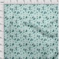 thumbnail image 4 of oneOone Velvet Sky Blue Fabric Florals Sewing Craft Projects Fabric Prints By Yard 58 Inch Wide, 4 of 4