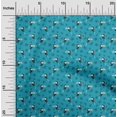 thumbnail image 2 of oneOone Polyester Spandex Turquoise Green Fabric Bird Dress Material Fabric Print Fabric By The Yard 56 Inch Wide, 2 of 5