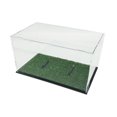 thumbnail image 1 of Ruiboury Rugby Sports Collectibles Storage Display Case Dustproof Football Display And Memorabilia Showcase Football Case with grass 31.8x18x19cm, 1 of 6