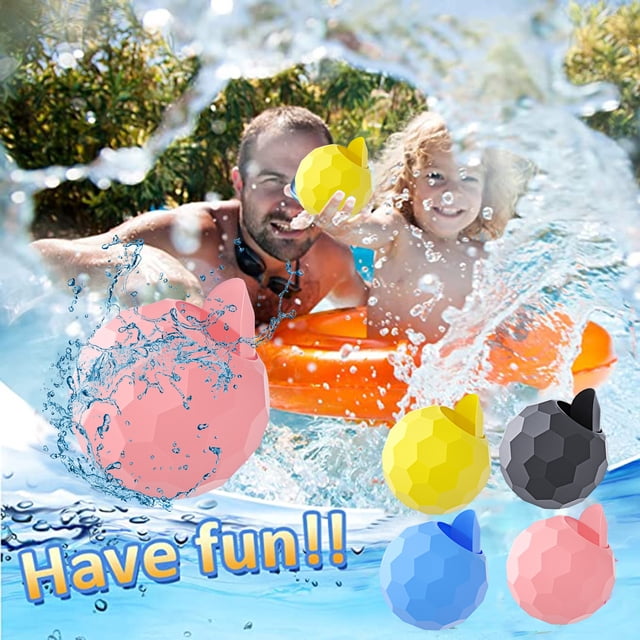 Neinkie 4Packs Hurricane Reusable Water Balls - Reusable Water Bombs/ Balloons