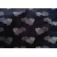 thumbnail image 4 of oneOone Cotton Silk Fabric Fish Block Printed Fabric 1 Yard 42 Inch Wide, 4 of 4