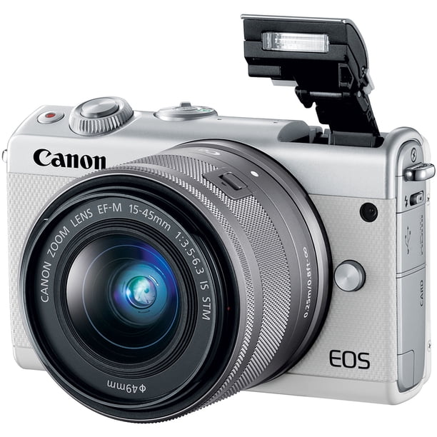 Canon M100 Camera 15-45 Lens (Kit Box)- Kit with Batteries