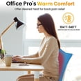 thumbnail image 4 of YiJuHui 1pcs USB Heated Pillow with 3-Level Warmth Control - Fast Heating Backrest Support for Office & Home Use, Machine Washable Soft Plush Cover 43x43cm, 4 of 6
