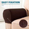 thumbnail image 4 of PENGXIANG 4 Pcs Housse d'Accoudoir Extensible pour Fauteuils Canapé Gris, 4 of 9