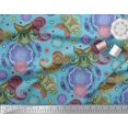 thumbnail image 2 of Soimoi Modal Satin Fabric Mandala & Paisley Ethnic Decor Fabric Printed Yard 42 Inch Wide, 2 of 3
