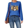 thumbnail image 4 of Chemises à Manches Longues pour Femmes Coton Graphique Hauts à Manches Longues pour Femmes Chic Décontracté Printemps 2026 T-Shirt de Noël pour Femme T-Shirt à Imprimé Lettres de Noël T-Shirt Graphique Arbre de Noël Col Rond Haut à Manches Longues P, 4 of 6