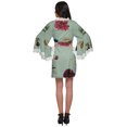 thumbnail image 4 of Moomaya Peignoir en Coton pour Femmes Robe de Chambre Imprimée Courte Peignoir de Douche Nuptiale, 4 of 6