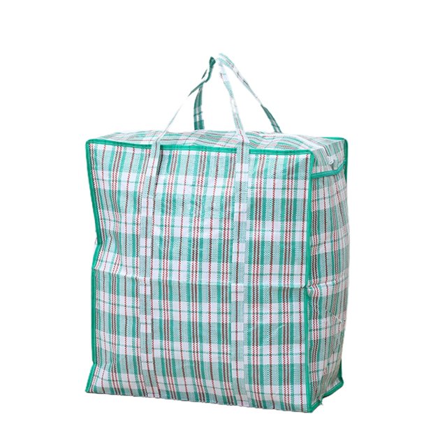 Big Sale ! Huayishang Home Textile Storage,Storage Case,Large Capacity Storage Bags Large Plastic Checkered Storage Laundry Bag with Zipper & Handles for Shopping Moving Travel