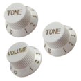 thumbnail image 2 of TISHITA 1 Volume et 2 Tonalités Boutons de Commande pour Guitare Électrique ST Sq Blanc, 2 of 7