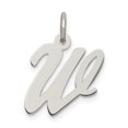 thumbnail image 1 of 925 Sterling Silver Dainty Letter W Initial Name Monogram Necklace Charm Pendant, 1 of 8