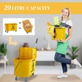 thumbnail image 4 of HOMCOM 21 Quart Mop Bucket with Wringer on Wheels for Floor Cleaning, 4 of 10