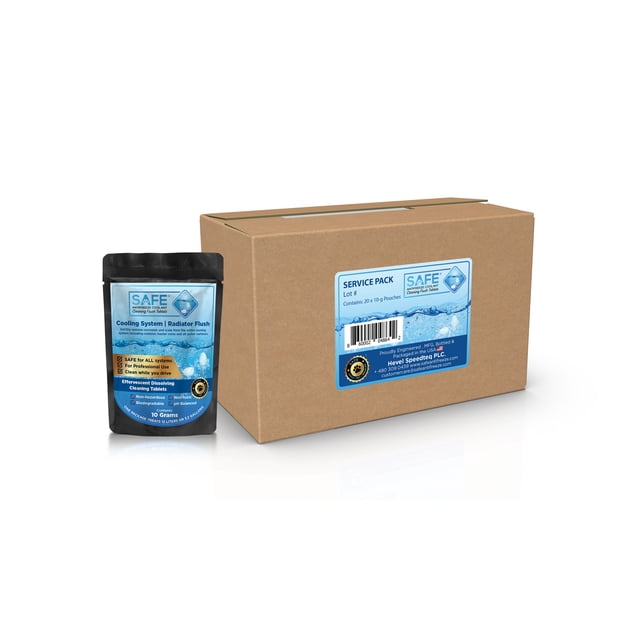 SAFE Pastille de Rinçage pour Liquide de Refroidissement - Étui Service Pack (20)