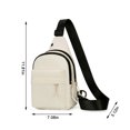 thumbnail image 3 of Boovnll Strap Bag Crossbody Backpack With Headphone Hole Strap Backpack Hiking Backpack Multipurpose Crossbody Chest Bag, 3 of 5