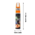 thumbnail image 3 of White 2-In-1 Car Scratch Repair Pen 12Ml Touch Up Paint For Vehicles Auto Body Scratches Metal Tip And Brush Included Fast Drying Formula Universal Color Matching For All Cars 0.7 Oz, 3 of 9