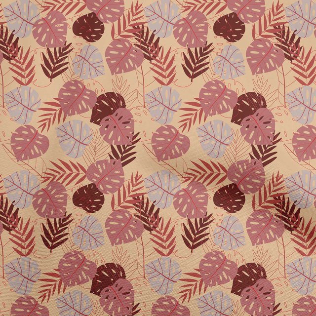 oneOone Rayon Light Peach Fabric Tropical Craft Projects Decor Fabric Printed By The Yard 56 Inch Wide