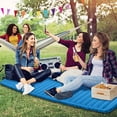 thumbnail image 2 of Goplus 3 Inch Inflatable Camping Sleeping Pad Waterproof & Comfortable Sleeping Mat Blue, 2 of 10