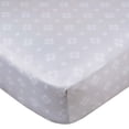thumbnail image 3 of Gerber Childrenswear Knit Crib Sheet Pattern Geo Grey Print for Infants., 3 of 3