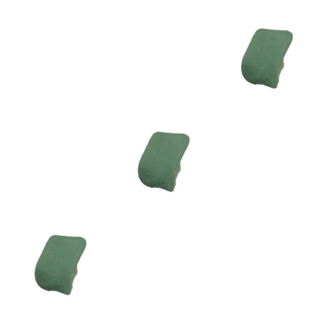 kurtrusly Chair Cover Slipcover Stretch Seat Computer Protection Set Anti-Dirty Thicken Solid Home Wedding Universal Decoration Dark Green/Backrest 3Set