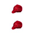 thumbnail image 2 of Wweixi Warm Up In Style With Fashionable Wool Cap For Cold Weather Knitted Hats Knitted Caps Funny Hat Wool Hat Ear Protectors red 2Set, 2 of 6
