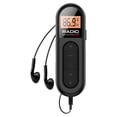 thumbnail image 1 of [Mini Radio Noire], Radio Portable Fm Rechargeable Radio de Poche avec Réception Syntonisation Numérique Écran Lcd Clip Ceinture Son Stéréo Prise Écouteurs pour Gym Jogging Marche Camping, 1 of 7