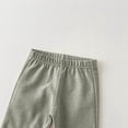 thumbnail image 3 of Fall Baby Clothes Girl Gymnastic Sweats Bottoms Solid Color Wide Leg Pants Fashionable Casual Pants, 3 of 5