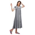thumbnail image 3 of Moomaya Chemise de Nuit en Coton Imprimée pour Femmes à Manches Courtes, 3 of 5