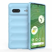 Color Liquid Silicone Matte Phone Case for Google Pixel 8 pro Skin Feel Armor Shockproof Protect Soft Cover - Blue