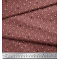 thumbnail image 2 of Soimoi Brown Heavy Satin Fabric Hexagon,Conical Pot & Cactus Tree Print Fabric by Yard 54 Inch Wide, 2 of 3