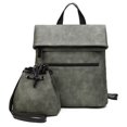 thumbnail image 1 of Lady Backpack Large Capacity Fashion School Bookbag Shoulder Bag with Clutch Bag, 1 of 1