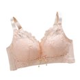 thumbnail image 2 of UPPADA Membership Full Coverage Plus Size Bra Convenient Front Button Bras Cool Liftup Bra Super Gather Wireless Push-Up Bra Lifting Bras Breathable Underwear Bra, 2 of 3