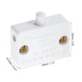 thumbnail image 3 of Unique Bargains 1A 250V Momentané Normal Fermer Lampe d'Armoire Interrupteur Blanc 2 Pack, 3 of 5
