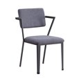 thumbnail image 1 of ACME Cargo Chair in Gray Fabric & Gunmetal, 1 of 4