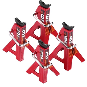Support de Prise 6 Tonnes Support de Prise 3 Tonnes Support de Prise en Métal pour Voiture D90 Axial Wraith SCX10 1/10 Crawler RC, Hauteur Réglable Supports de Prise de Simulation Bel Accessoire pour Voiture RC Modèle