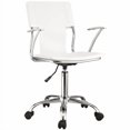 thumbnail image 1 of Modway Chaise de Bureau Pivotante en Similicuir Studio, Blanc, 1 of 8