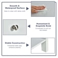 thumbnail image 4 of Gymax Table de Chevet Moderne à 2 Niveaux 2 Pcs avec Tiroir et Tablette Ouverte Blanc, 4 of 6