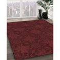 thumbnail image 3 of Ahgly Company Tapis de Zone Ronds d'Intérieur Lavables à la Machine, Transitionnels, Rouge Nuit, 7 Pieds Rond, 3 of 7