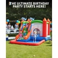 thumbnail image 3 of AKDSteel 5-In-1 Shark Inflatable Bounce House For Kids, Features Slide, Climbing Wall, Ball Pit, Basketball Hoop, And Water Pool, Durable Oxford Bouncy Castle For Outdoor/Indoor Birthday Fun, 3 of 7